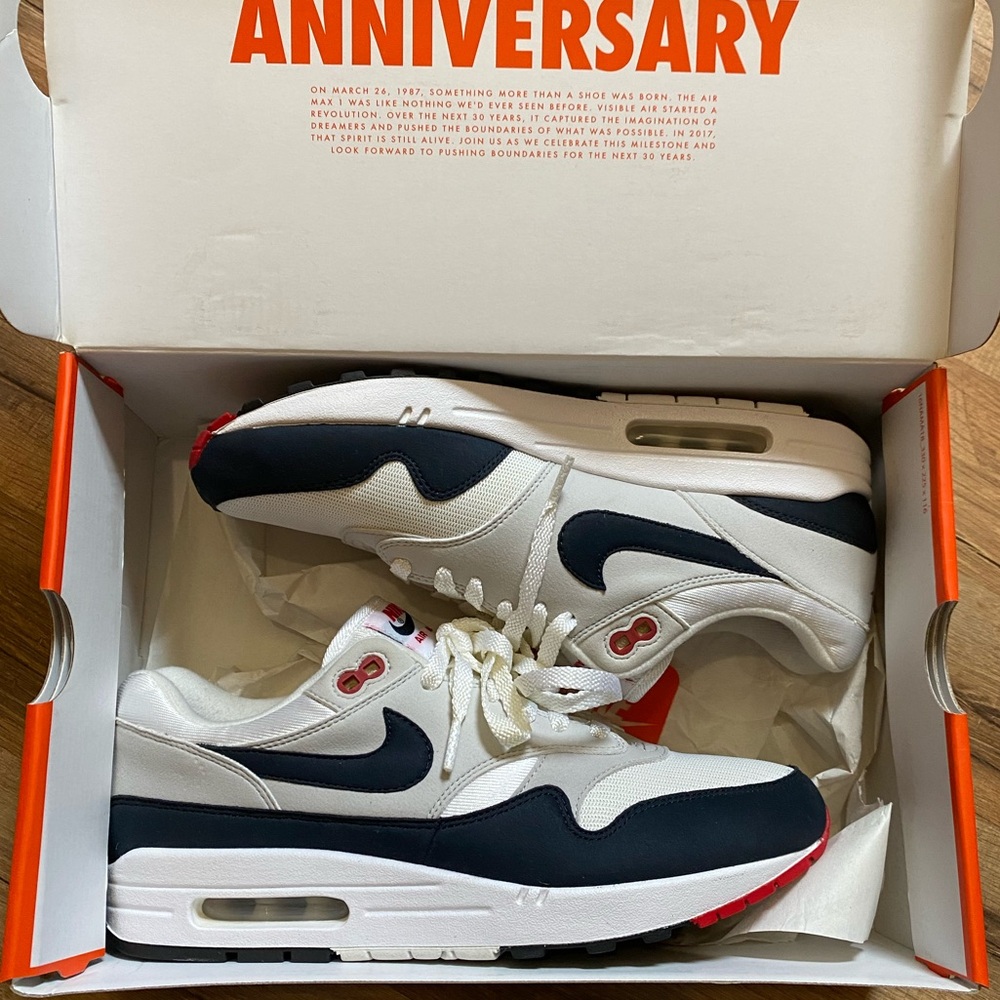 2017 Nike Air Max 1 Anniversary Edition Obsidian